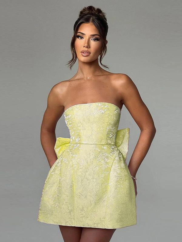 CAROLINE™ - Elegant Strapless A-Line Tube Dress for Summer & Dating