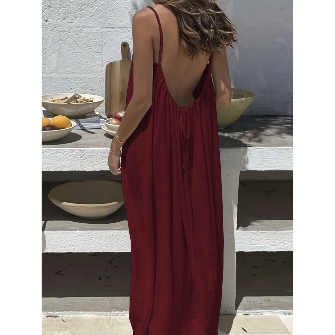 AFILA™ – Casual Backless Cami Summer Dress