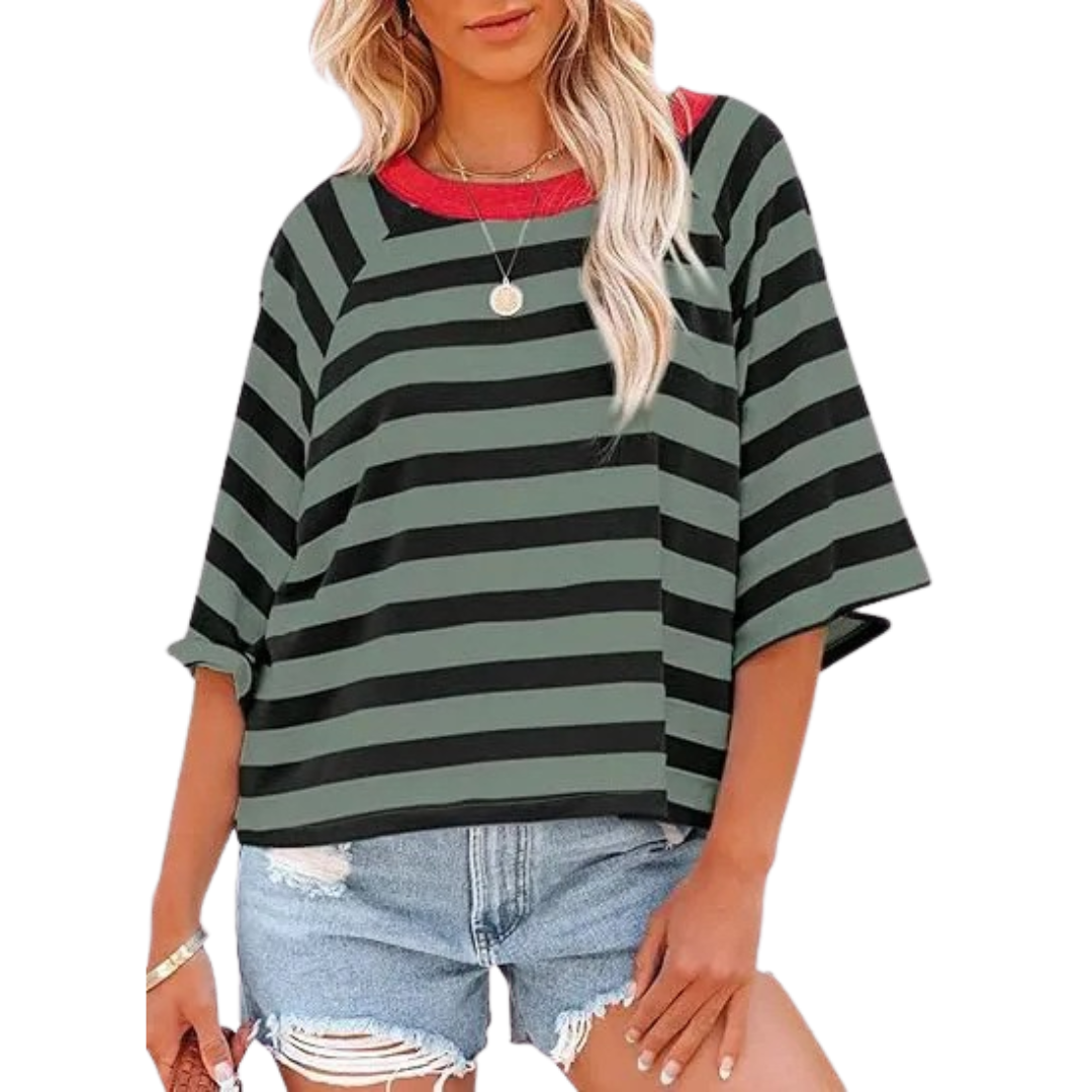 MAOSIE™ – Trendy Loose Fit Summer Crewneck Top