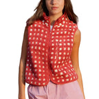 CONCUELO™ – Casual Plaid Sleeveless Zip-Up Vest