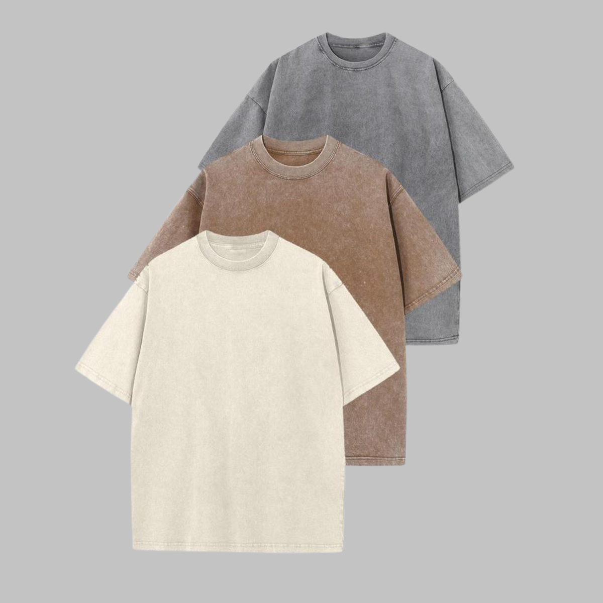 AFINA™ - Casual Oversized Wash Crew Neck Unisex Shirt