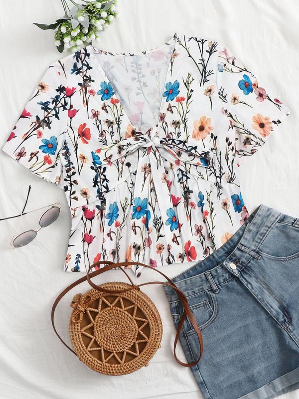ALTHEA™ – Casual Summer V-Neck Flowy Top