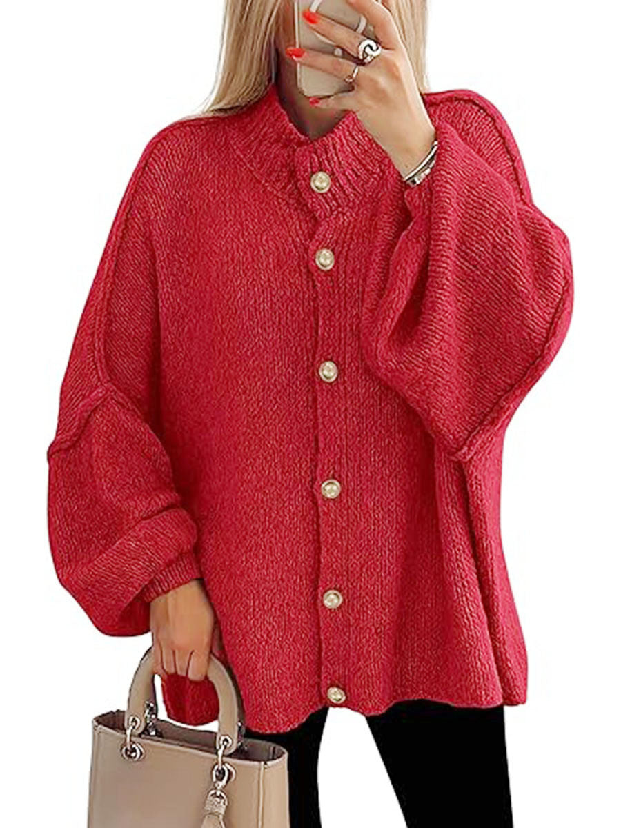 NOFIA™ - Cozy Button Down Long Sleeve Chunky Jacket