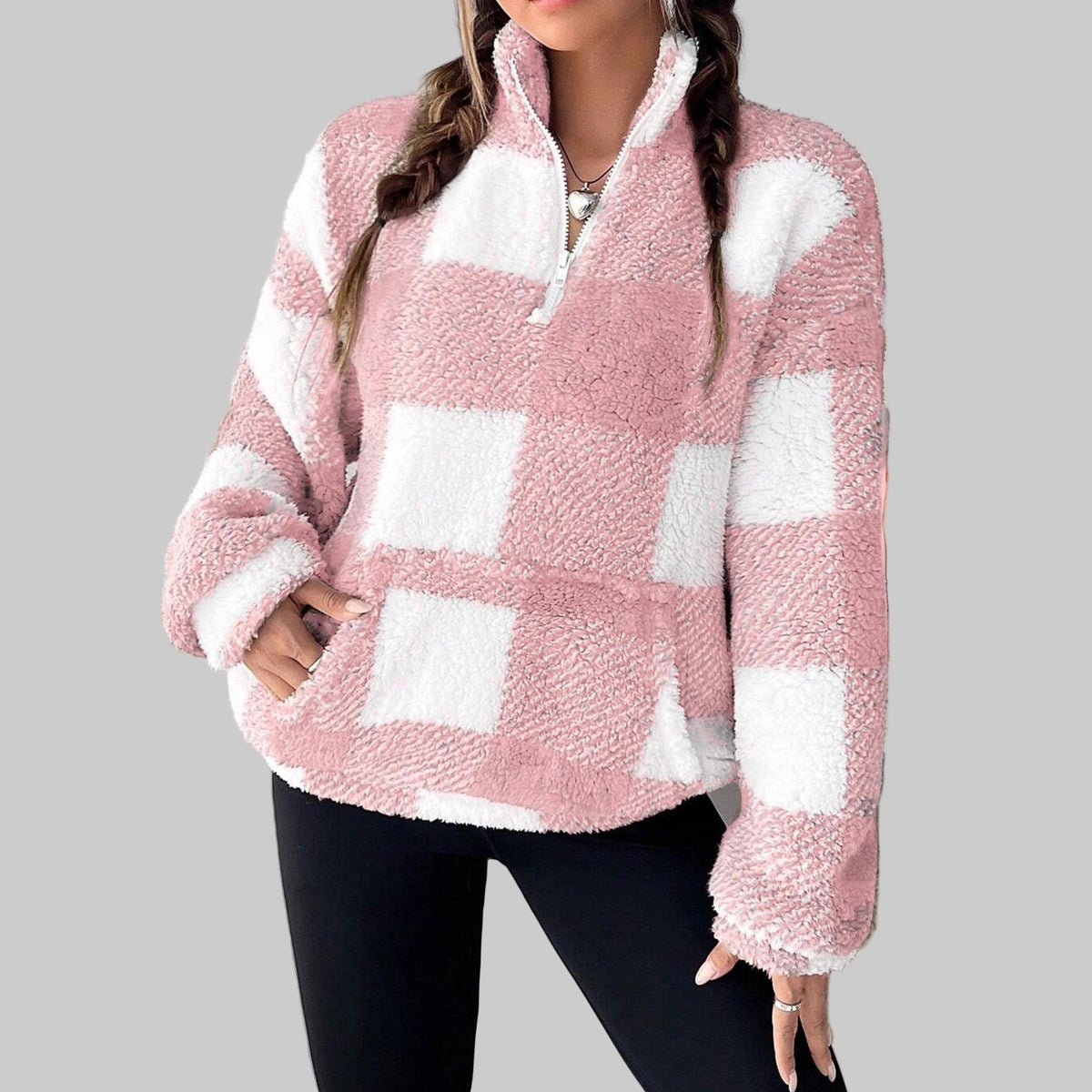 MAPLE™ - Cozy Plaid Fleece Pullover