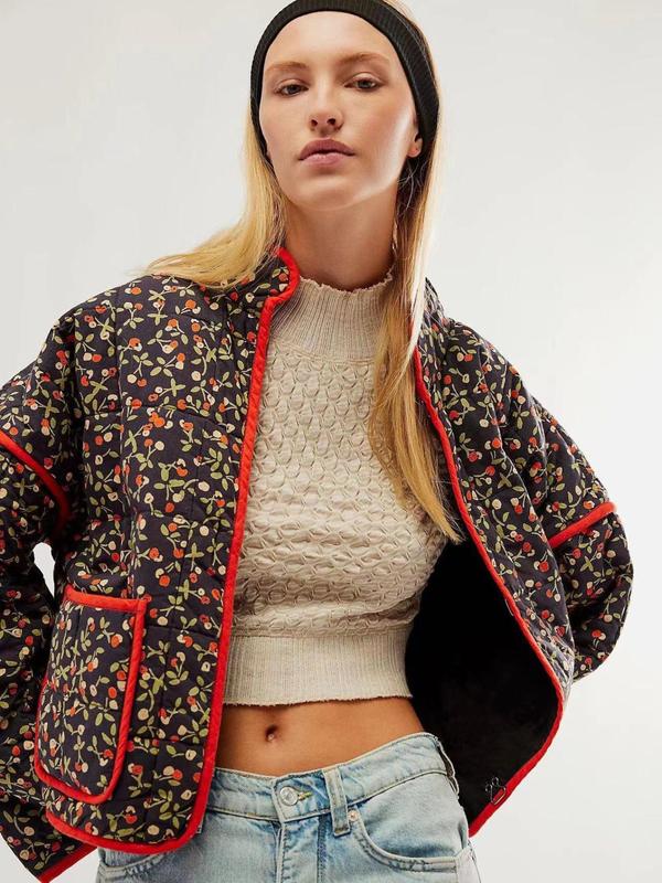 SALENTINE™ - Chic Print Style Long Sleeve Jacket